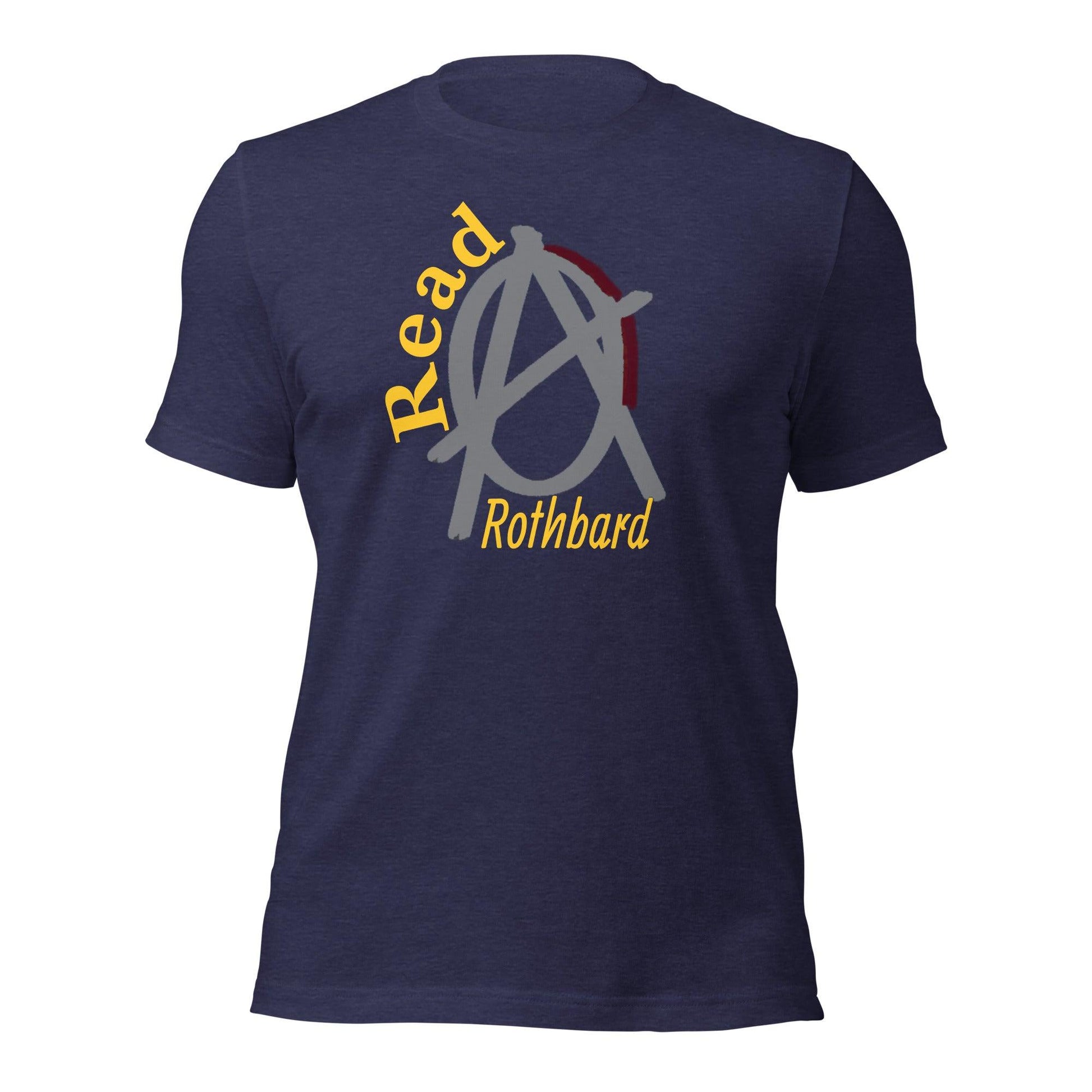 Anarchy Wear Agora Grey "Read Rothbard" Unisex t-shirt - AnarchyWear