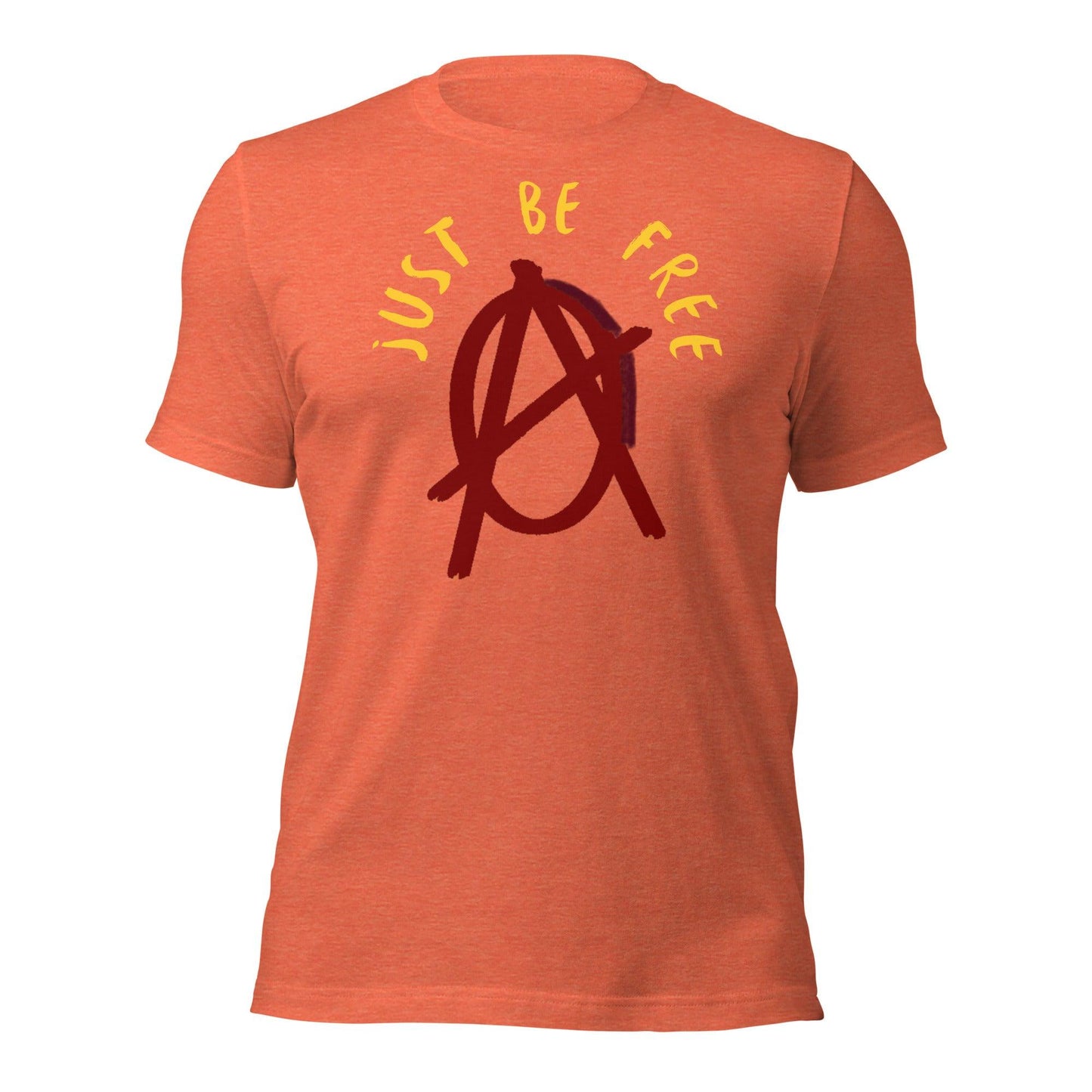 Anarchy Wear "Just Be Free" Red Pastels Unisex t-shirt - AnarchyWear