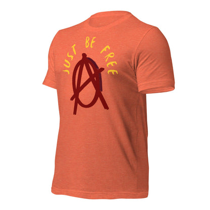 Anarchy Wear "Just Be Free" Red Pastels Unisex t-shirt - AnarchyWear