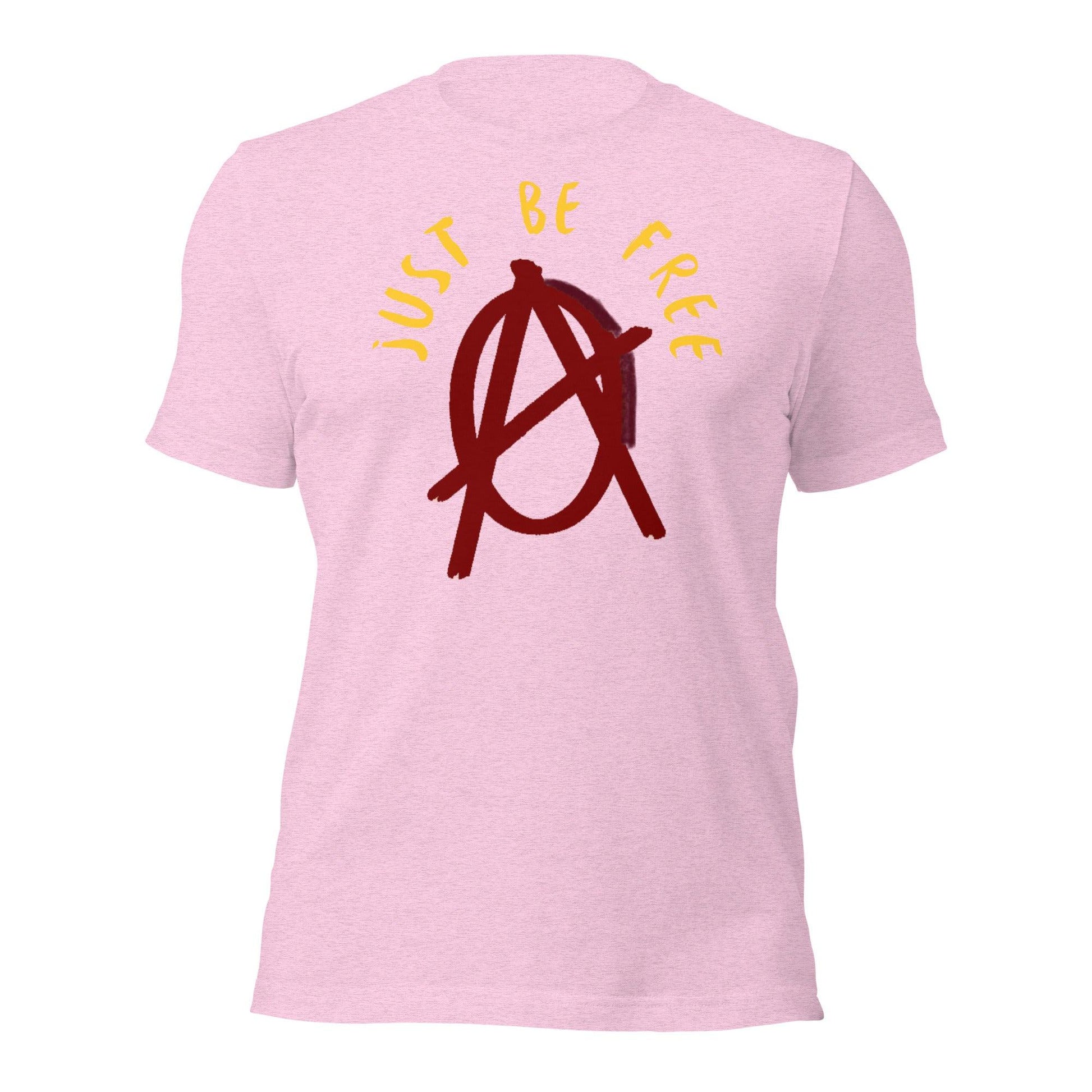 Anarchy Wear "Just Be Free" Red Pastels Unisex t-shirt - AnarchyWear