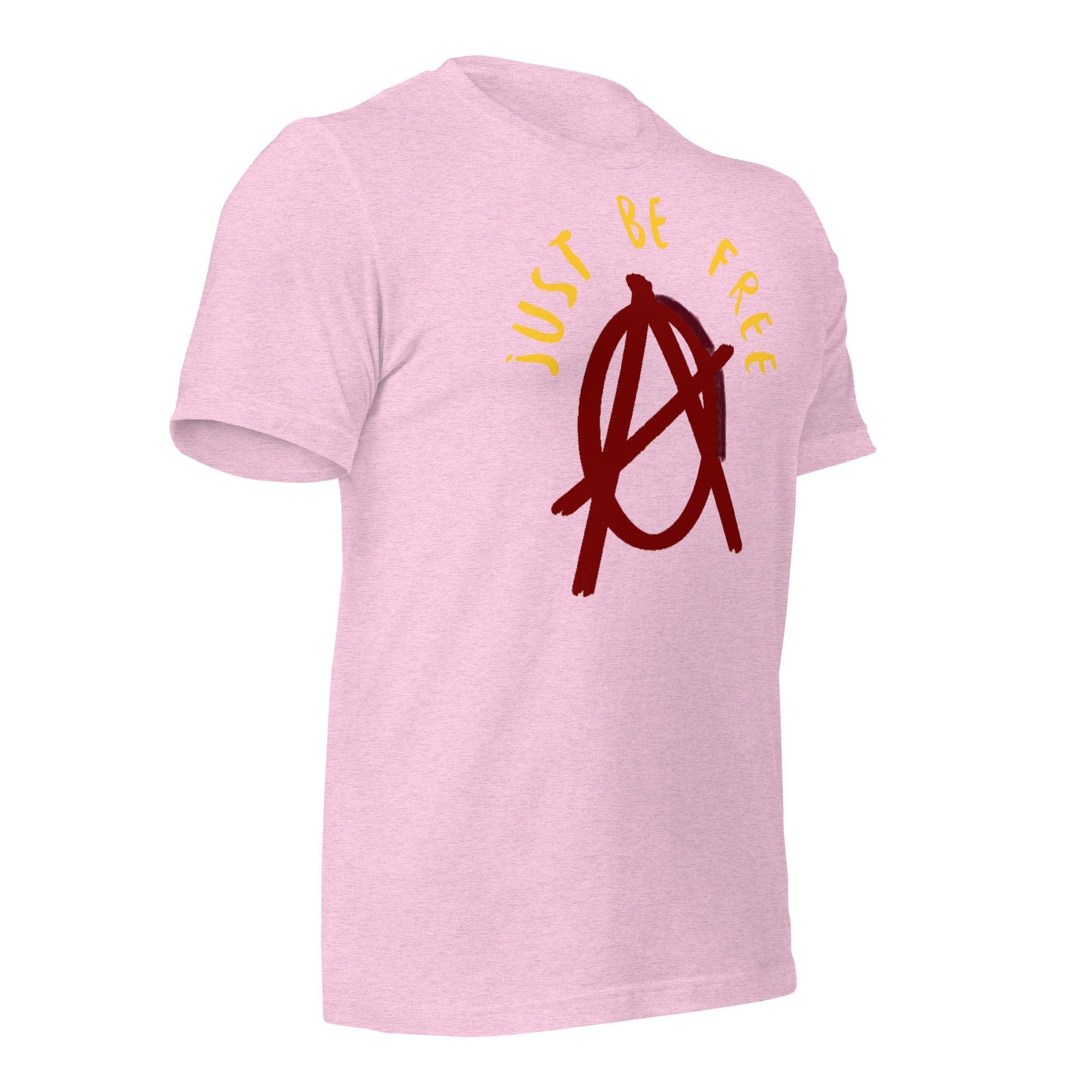 Anarchy Wear "Just Be Free" Red Pastels Unisex t-shirt - AnarchyWear