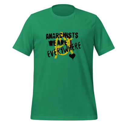 Anarchy Wear "We Are Every Where" Black on Gold Unisex t-shirt
