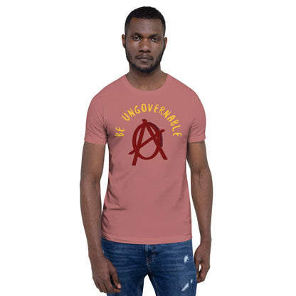 Anarchy Wear "Be Ungovernable" Red Pastels Unisex t-shirt