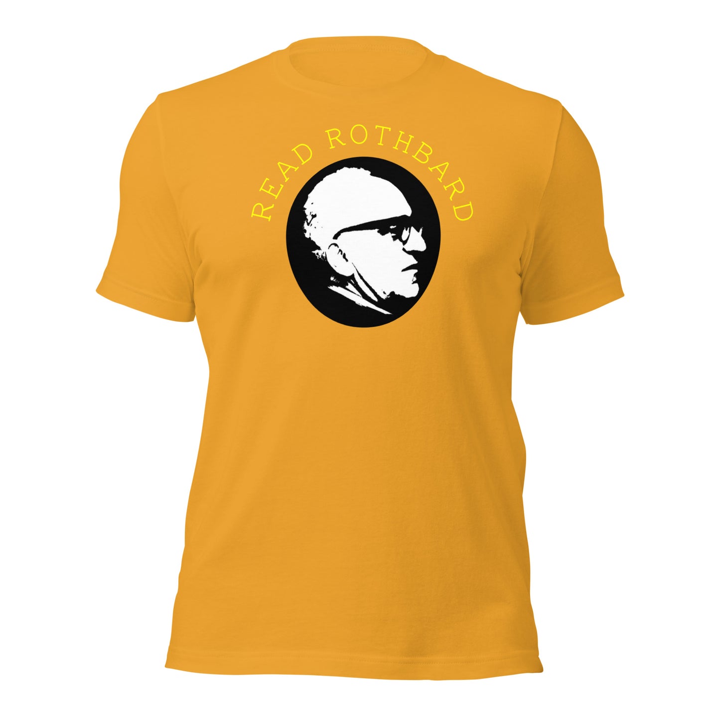 Anarchy Wear Gold on Pastels "Read Rothbard" Unisex t-shirt