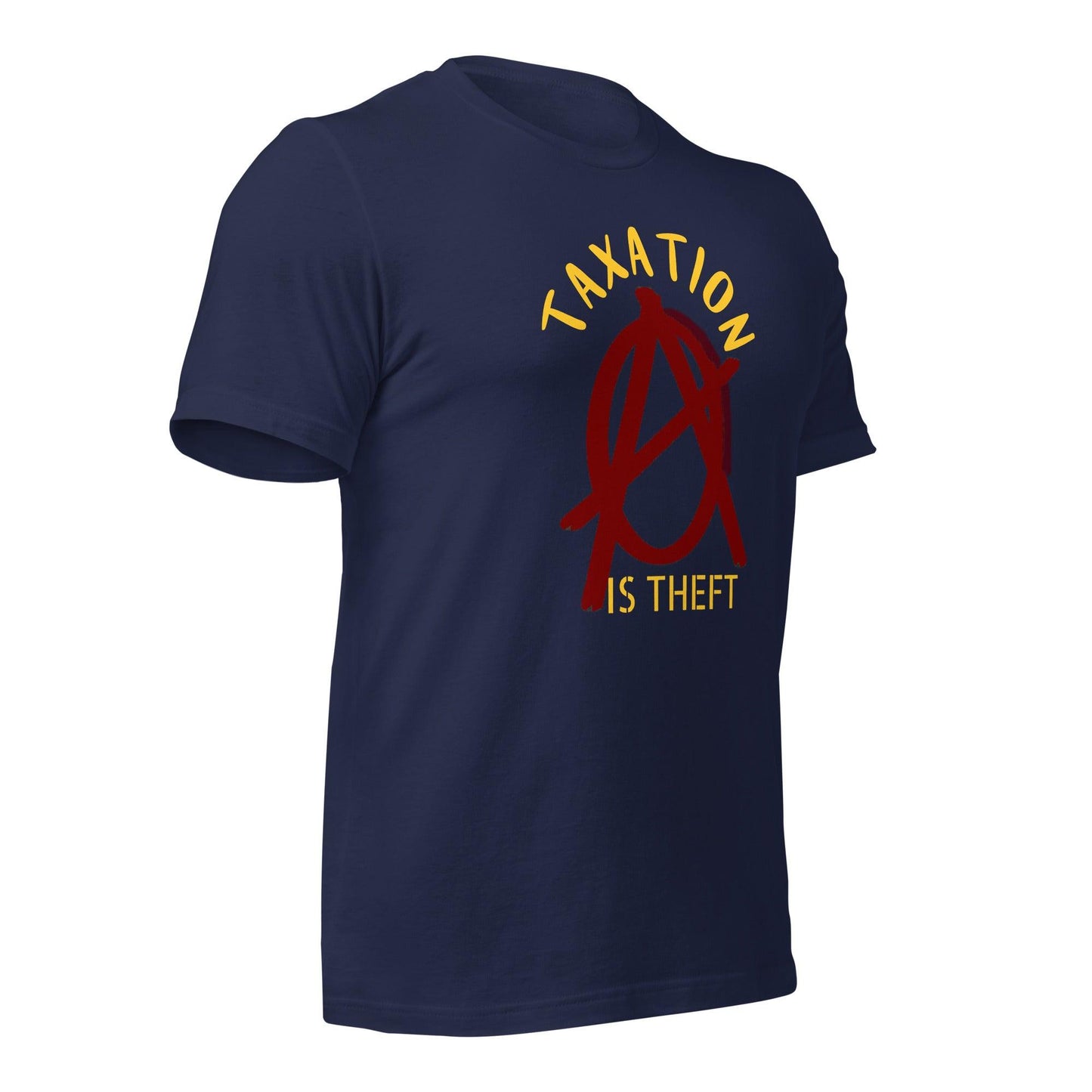 Anarchy Wear Red "Taxation Is Theft" Unisex t-shirt - AnarchyWear