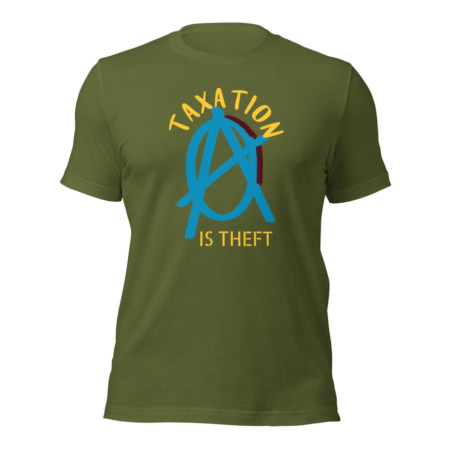 Anarchy Wear Blue "Taxation Is Theft" Unisex t-shirt - AnarchyWear