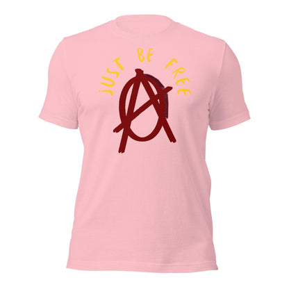 Anarchy Wear "Just Be Free" Red Pastels Unisex t-shirt - AnarchyWear