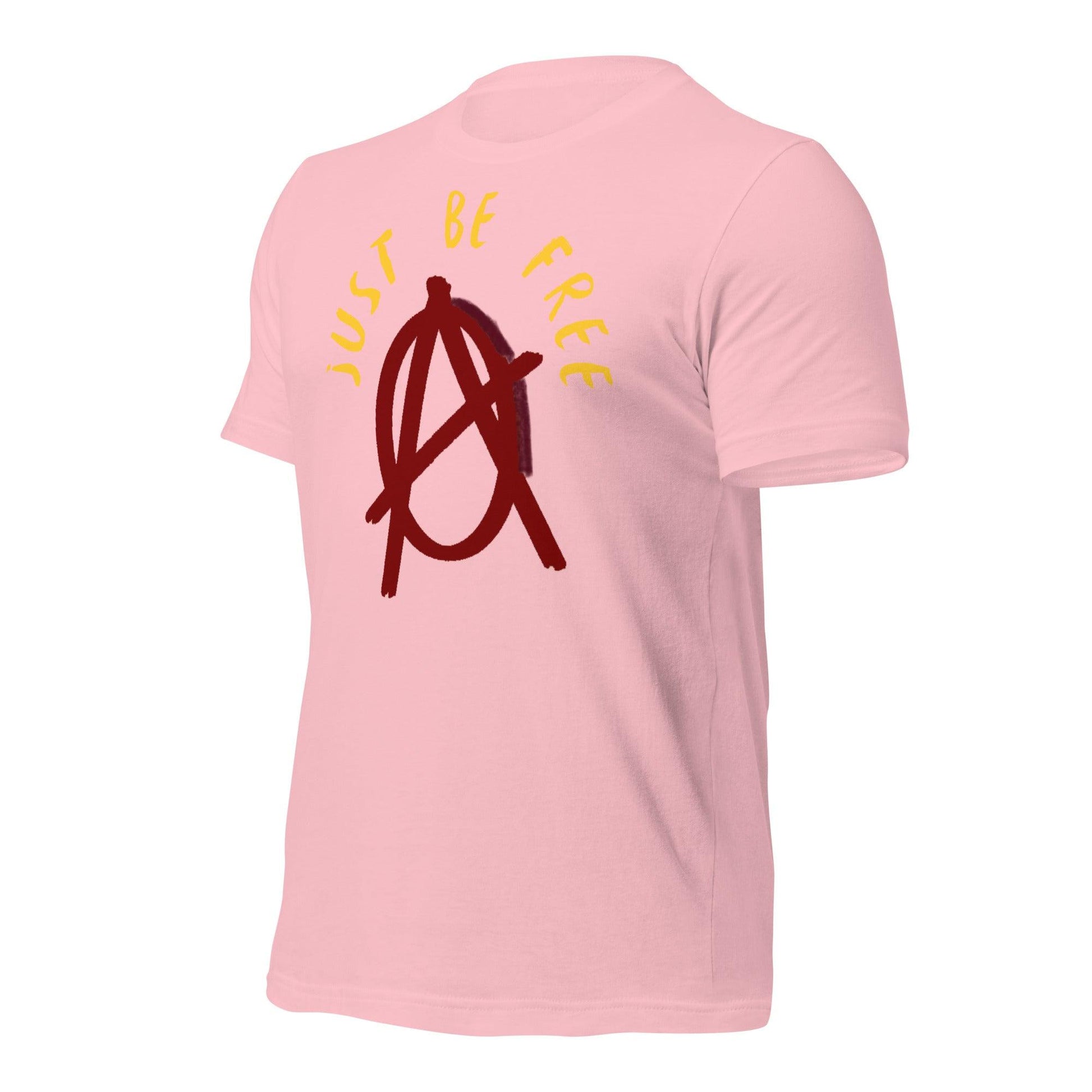 Anarchy Wear "Just Be Free" Red Pastels Unisex t-shirt - AnarchyWear