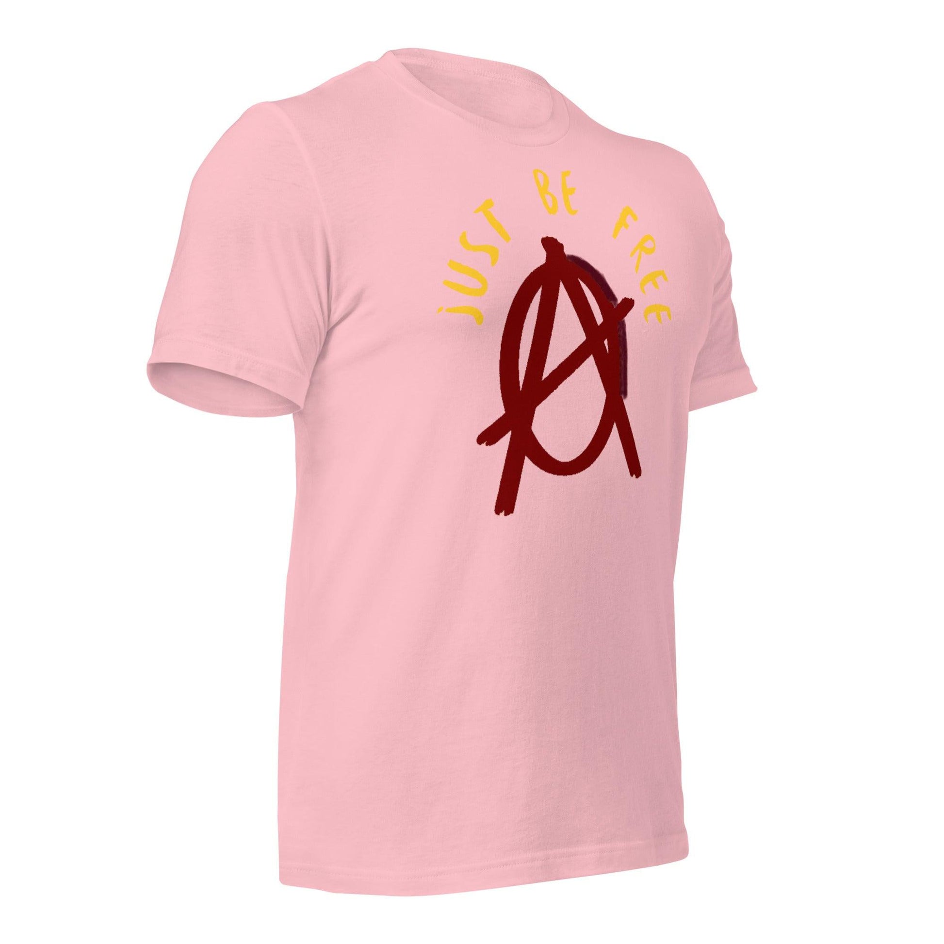 Anarchy Wear "Just Be Free" Red Pastels Unisex t-shirt - AnarchyWear