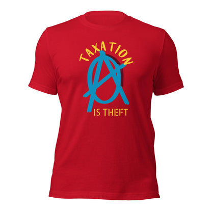 Anarchy Wear Blue "Taxation Is Theft" Unisex t-shirt - AnarchyWear