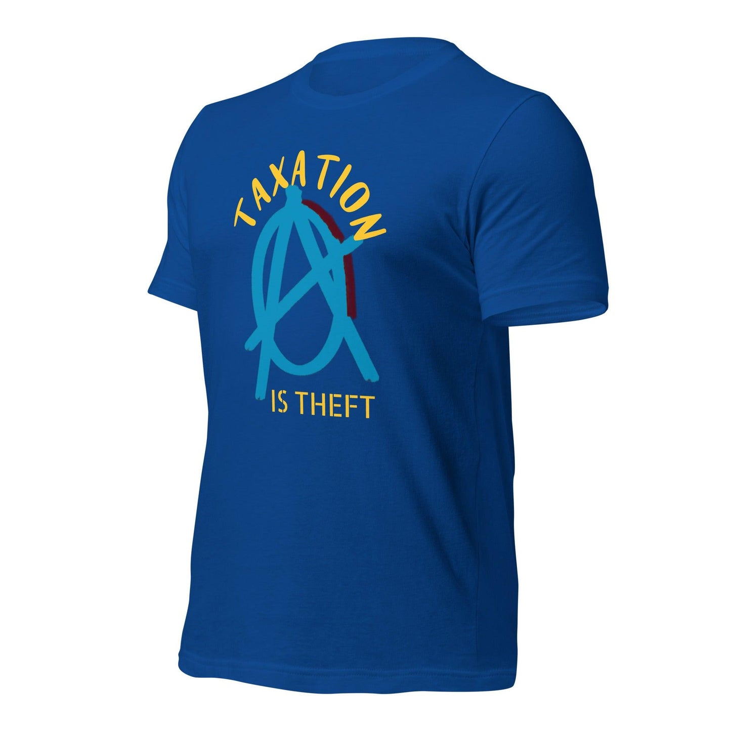 Anarchy Wear Blue "Taxation Is Theft" Unisex t-shirt - AnarchyWear