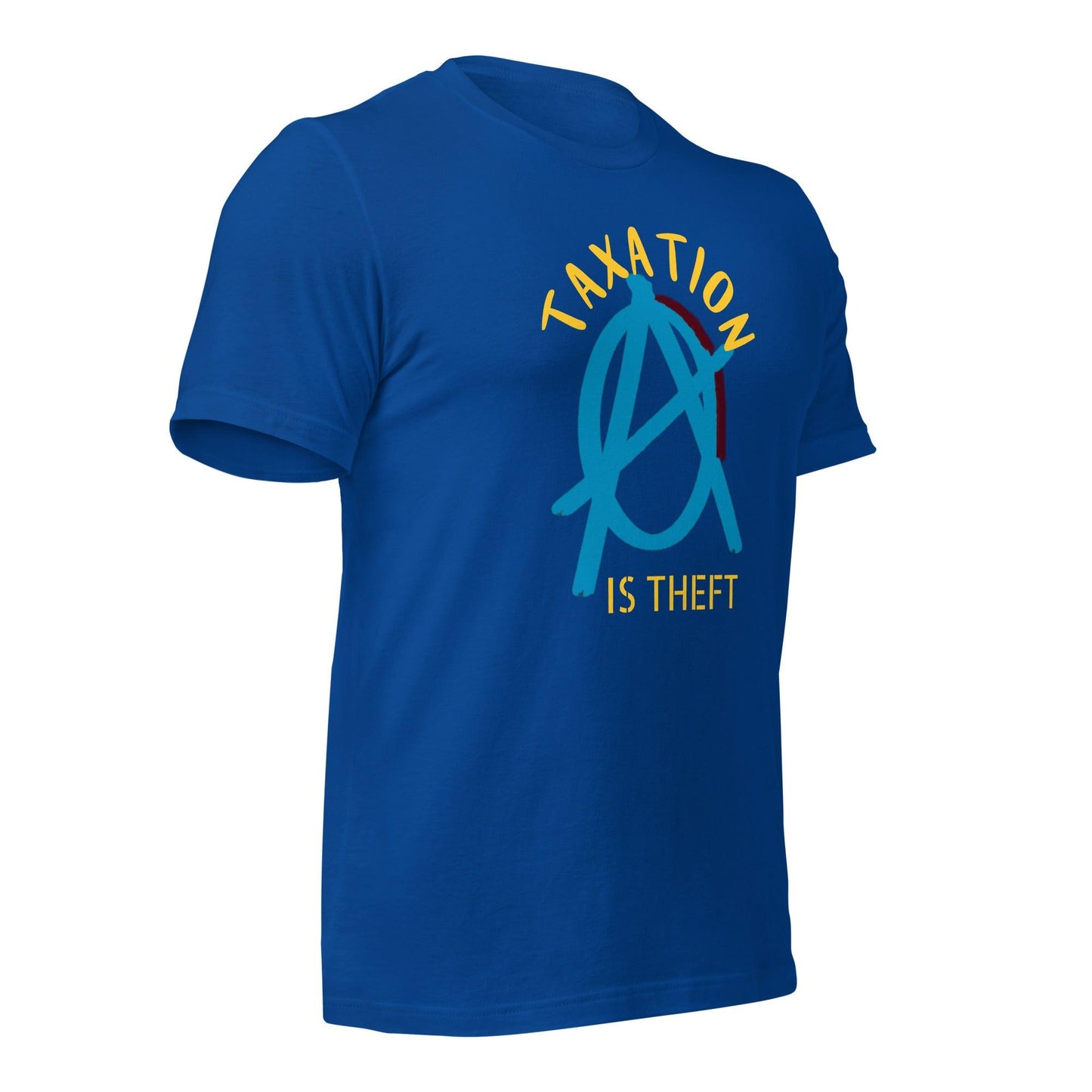 Anarchy Wear Blue "Taxation Is Theft" Unisex t-shirt - AnarchyWear