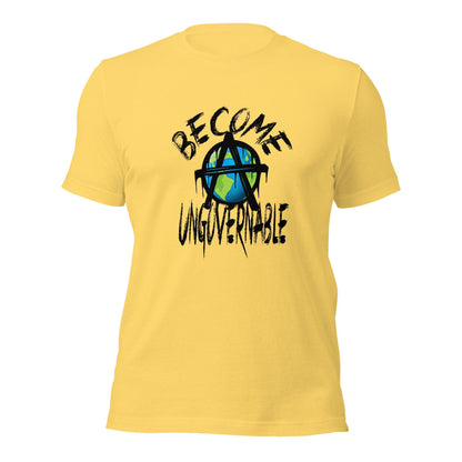 "Become Ungovernable" By @DigitalDuelist Unisex t-shirt - AnarchyWear