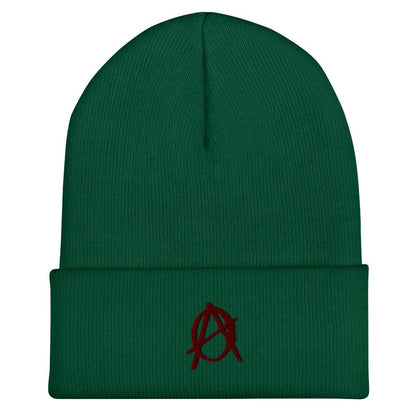 Anarchy Red Cuffed Beanie - AnarchyWear