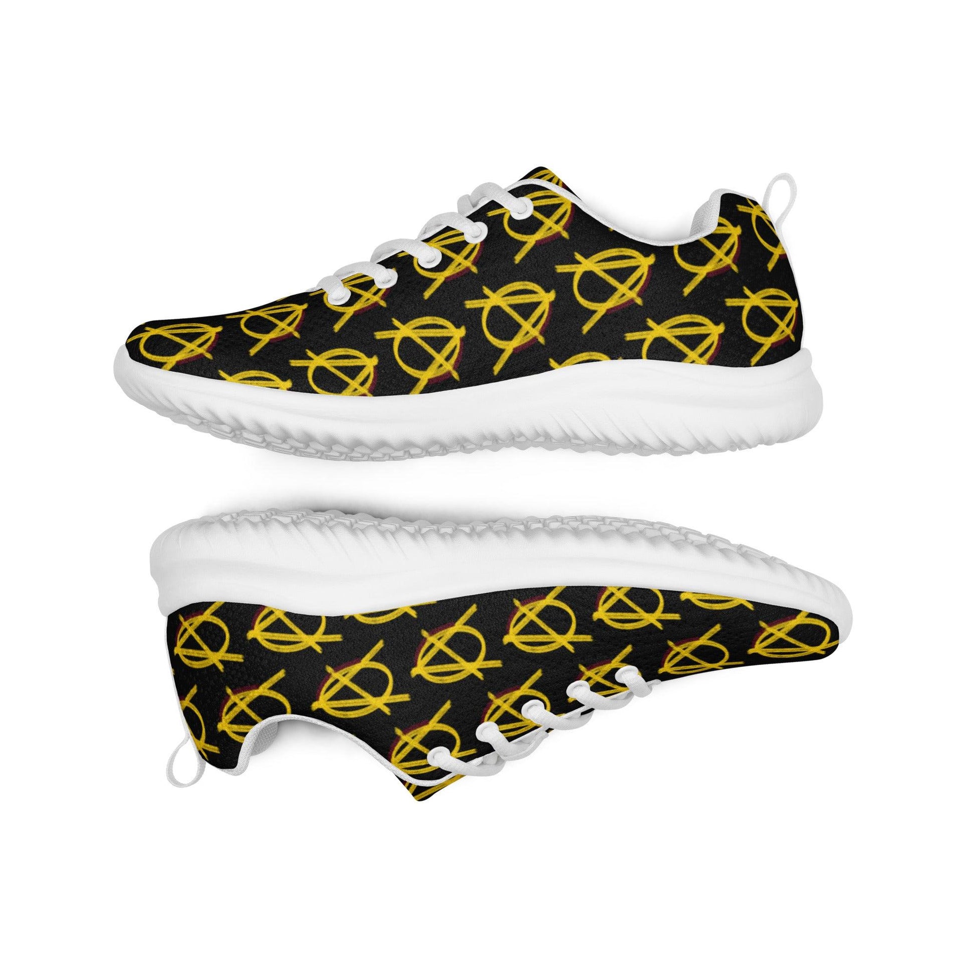 Anarchy Wear Black and Gold Men's Athletic Shoes - AnarchyWear