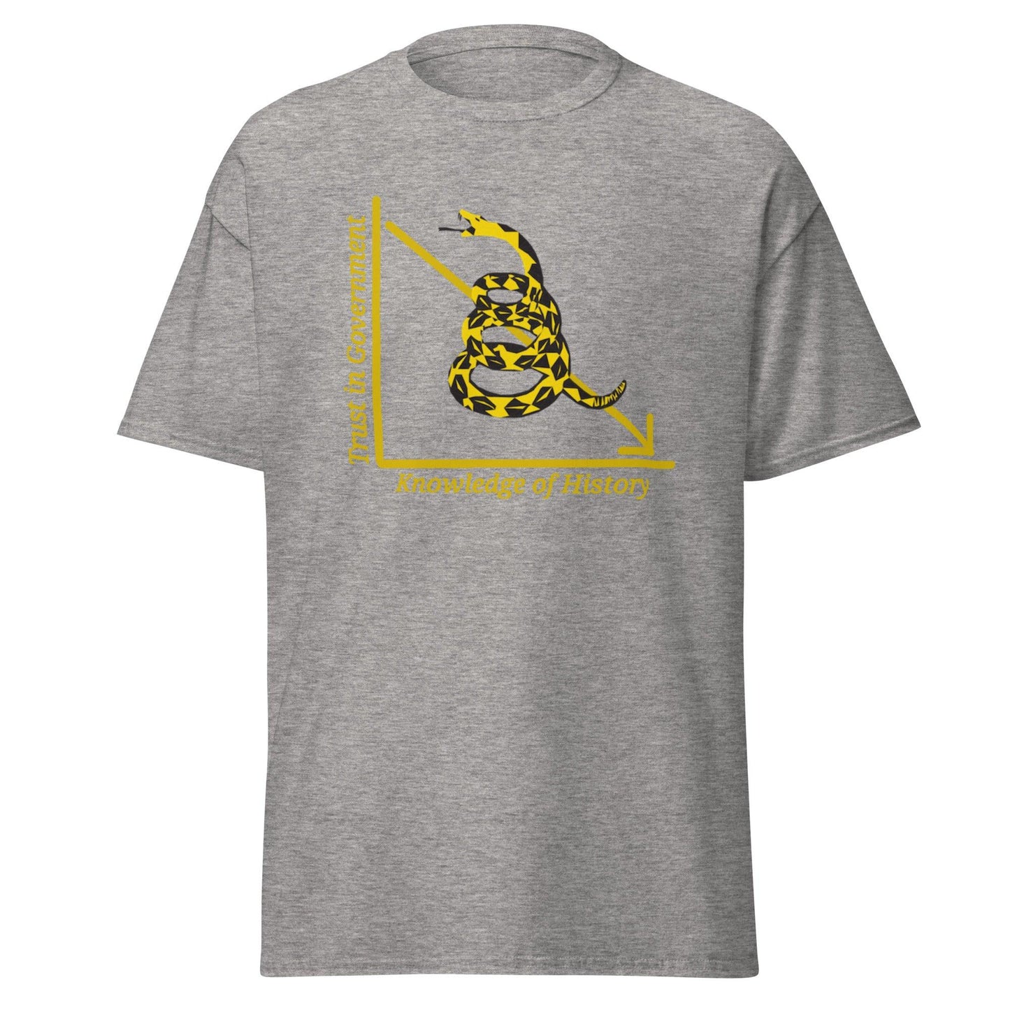 Anarchy Wear "Trust in Government" Golden Snake "Bigger" Classic tee - AnarchyWear