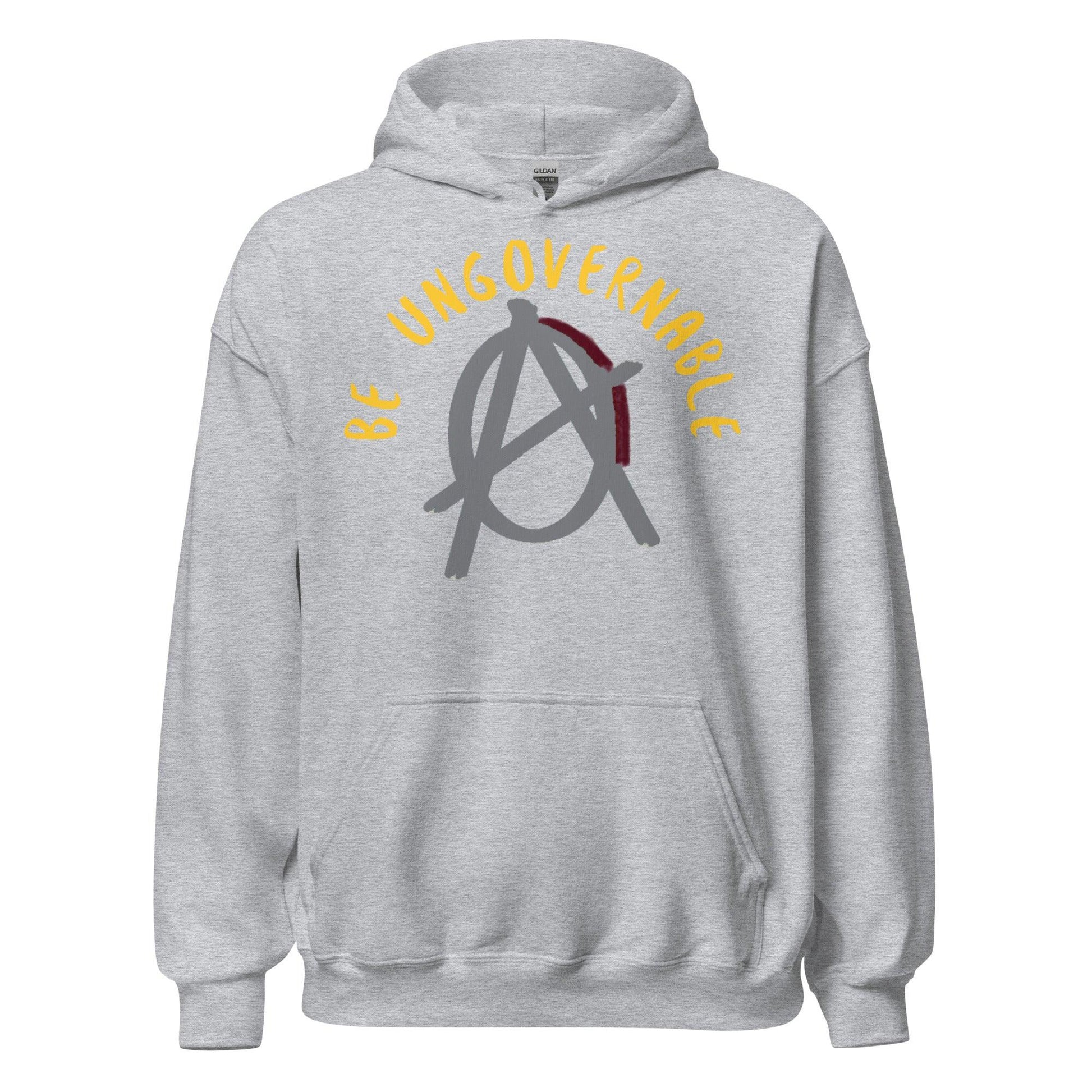 Anarchy Wear Agora Grey "Be Ungovernable" Hoodie - AnarchyWear