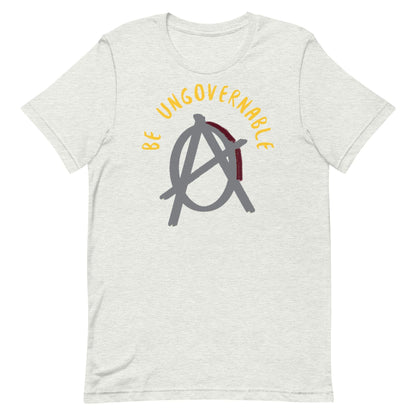 Anarchy Wear "Be Ungovernable" Agora Grey Pastels Unisex t-shirt - AnarchyWear