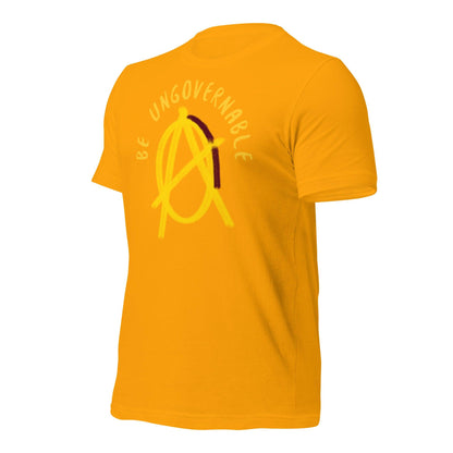 Anarchy Wear "Be Ungovernable" Gold Pastels Unisex t-shirt - AnarchyWear