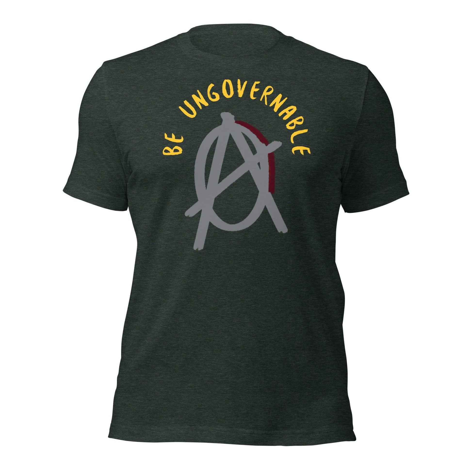 Anarchy Wear "Be Ungovernable" Agora Grey Unisex t-shirt - AnarchyWear