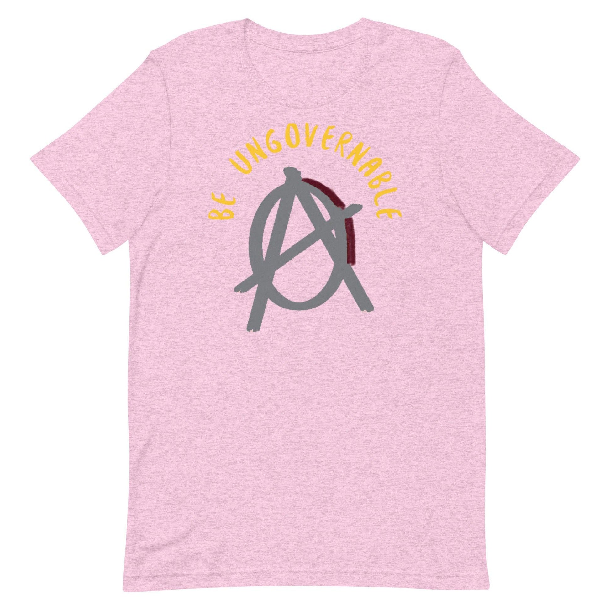 Anarchy Wear "Be Ungovernable" Agora Grey Pastels Unisex t-shirt - AnarchyWear