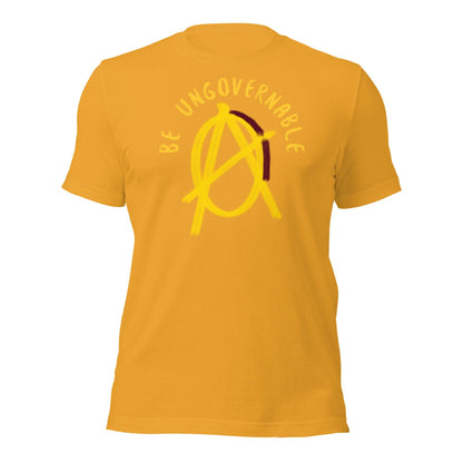 Anarchy Wear "Be Ungovernable" Gold Pastels Unisex t-shirt - AnarchyWear