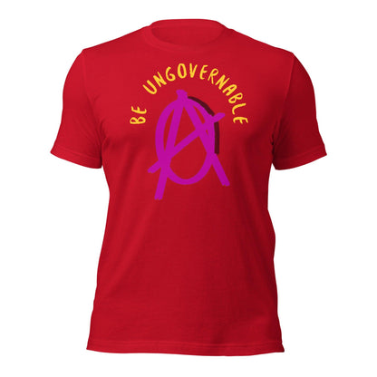 Anarchy Wear "Be Ungovernable" Pink Unisex t-shirt - AnarchyWear