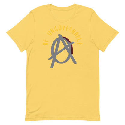 Anarchy Wear "Be Ungovernable" Agora Grey Pastels Unisex t-shirt - AnarchyWear