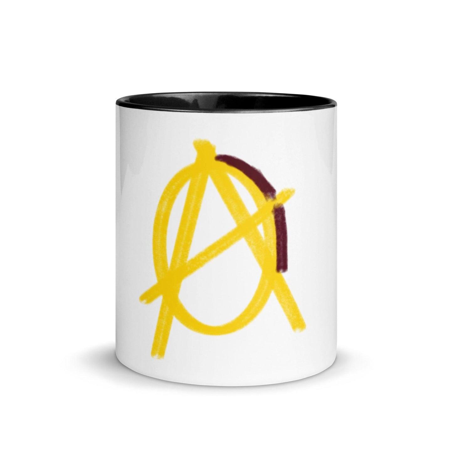 Gold Anarchy Mug with Color Inside - AnarchyWear