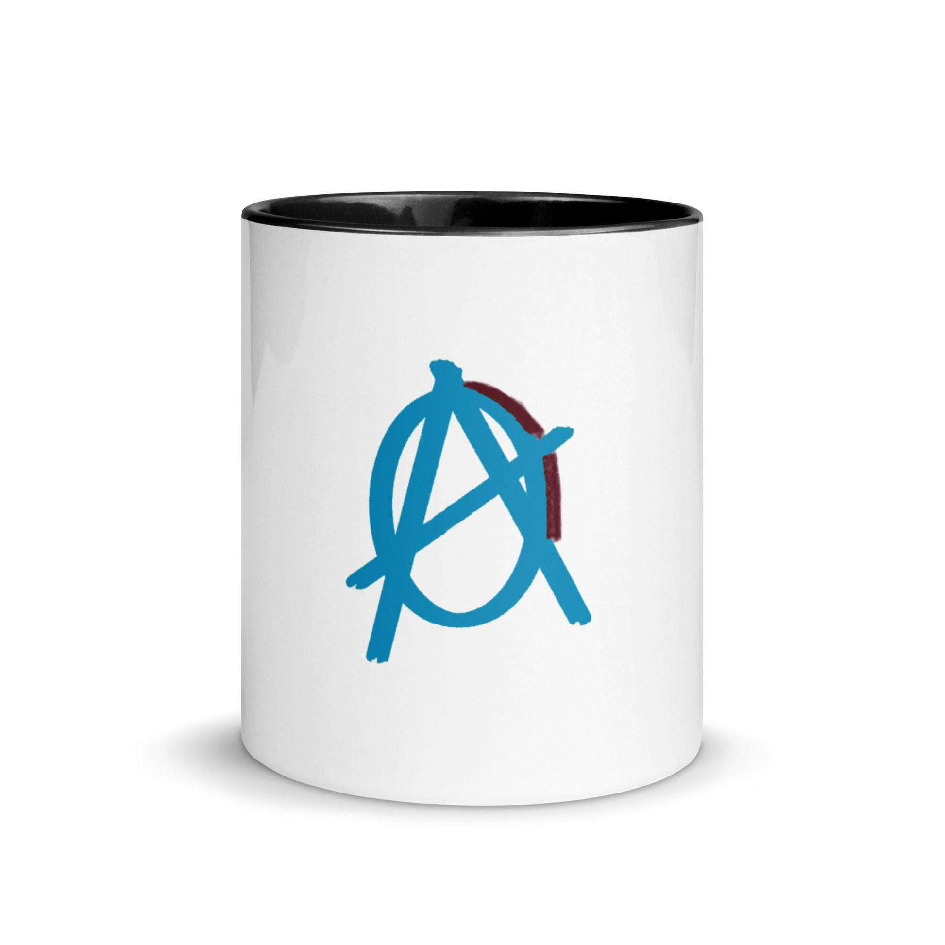 Blue Anarchy Mug with Color Inside - AnarchyWear