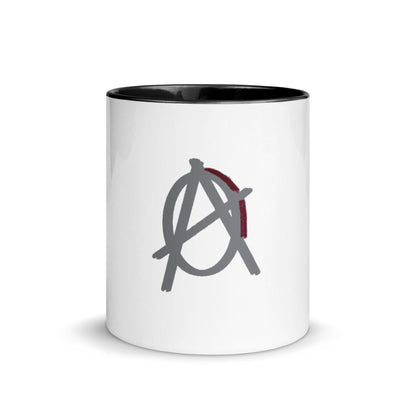Grey Anarchy Mug with Color Inside - AnarchyWear