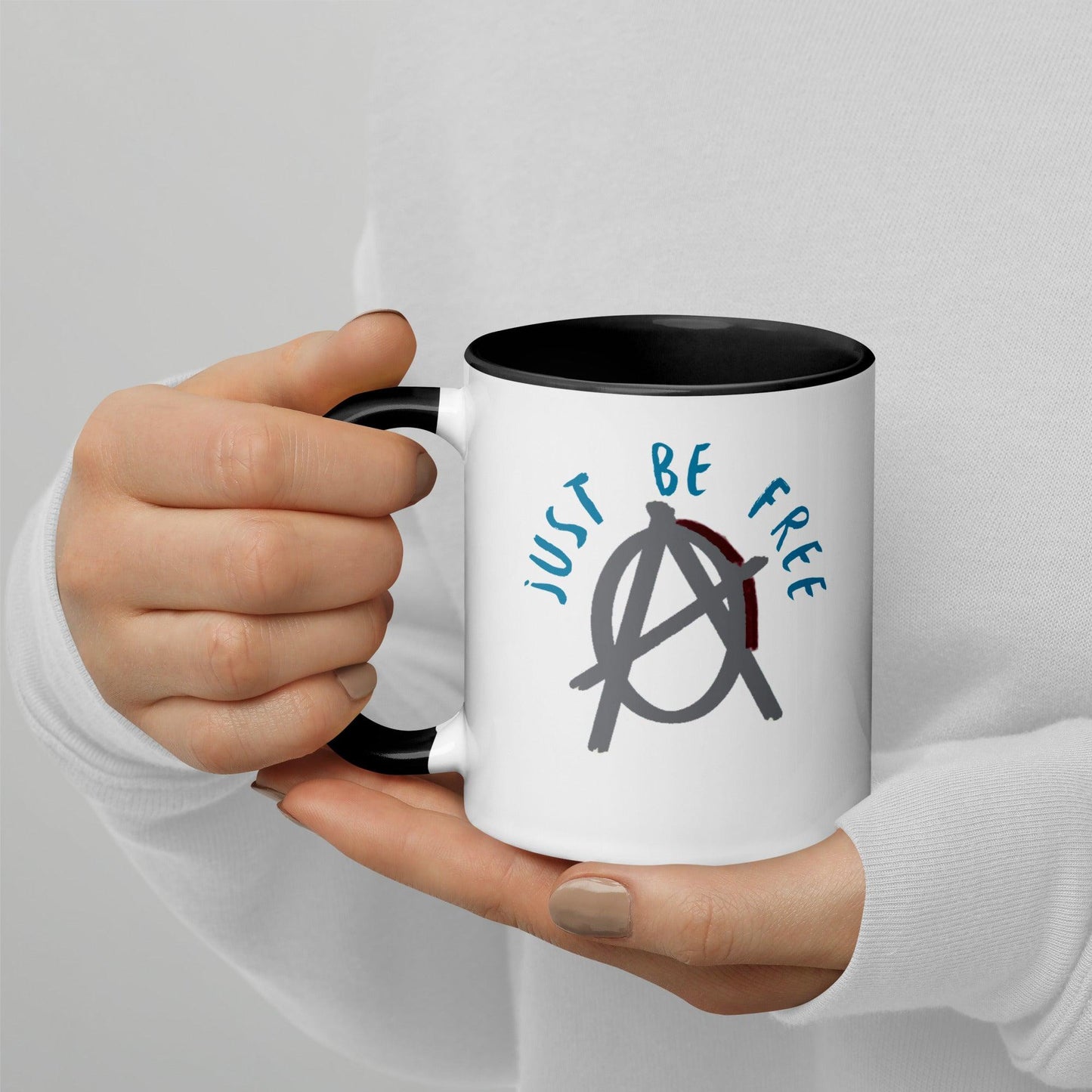 "Just Be Free" Agora Anarchy Mug - AnarchyWear