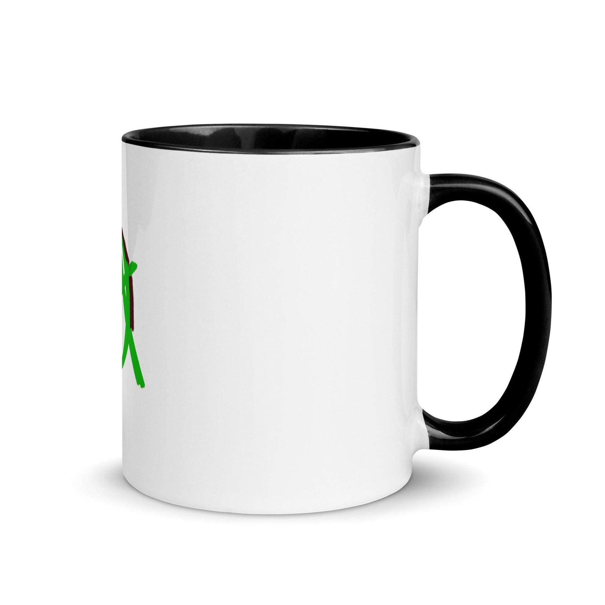 Green Anarchy Mug with Color Inside - AnarchyWear