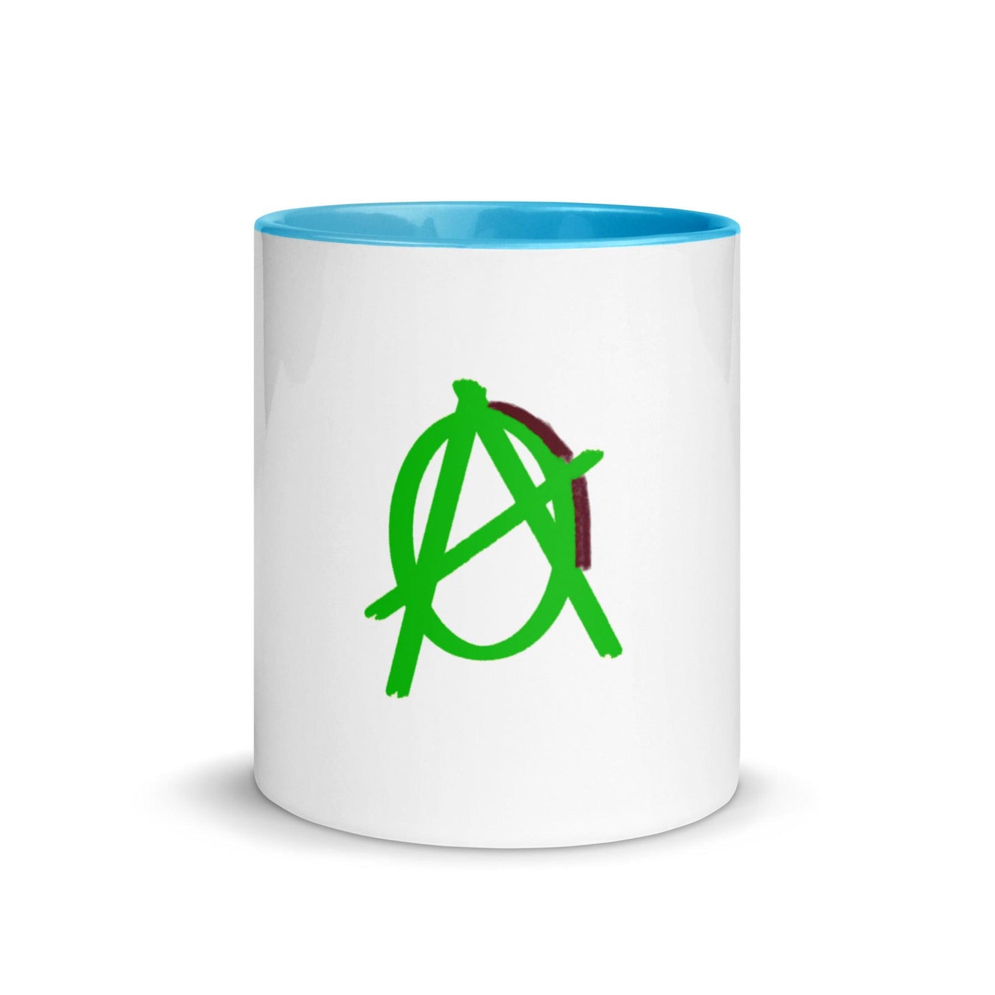 Green Anarchy Mug with Color Inside - AnarchyWear