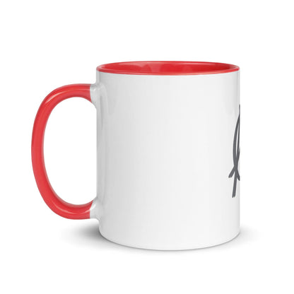 Grey Anarchy Mug with Color Inside - AnarchyWear