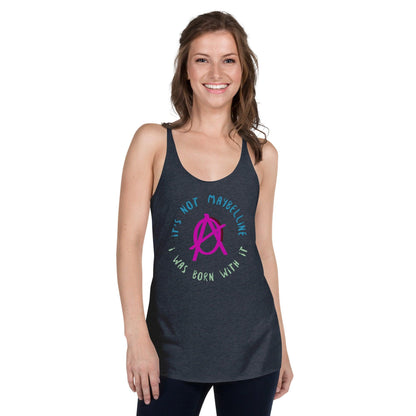Anarchy Wear Women's "It's Not Maybelline" Pink Women's Racerback Tank - AnarchyWear